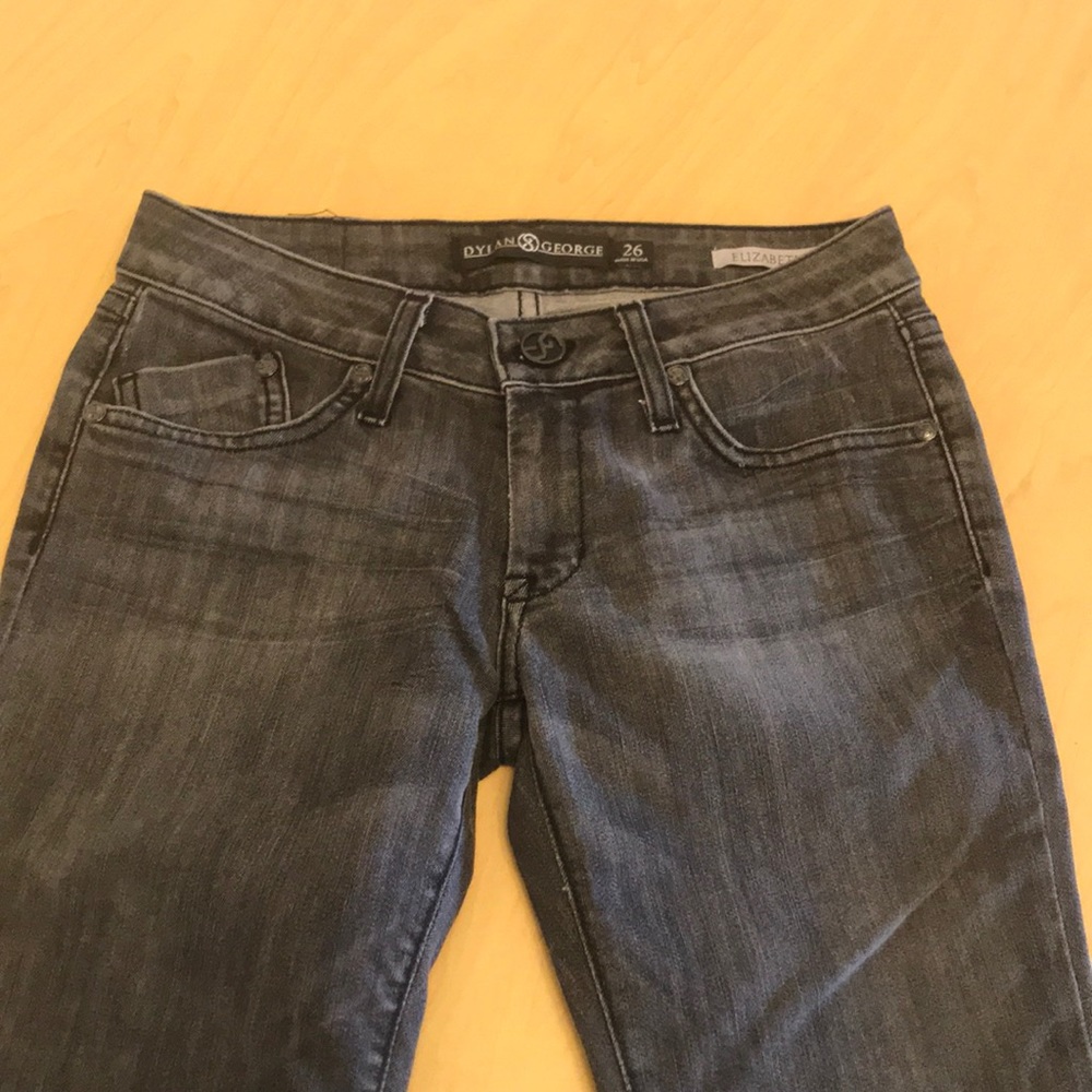 Light wash black bootcut jeans!